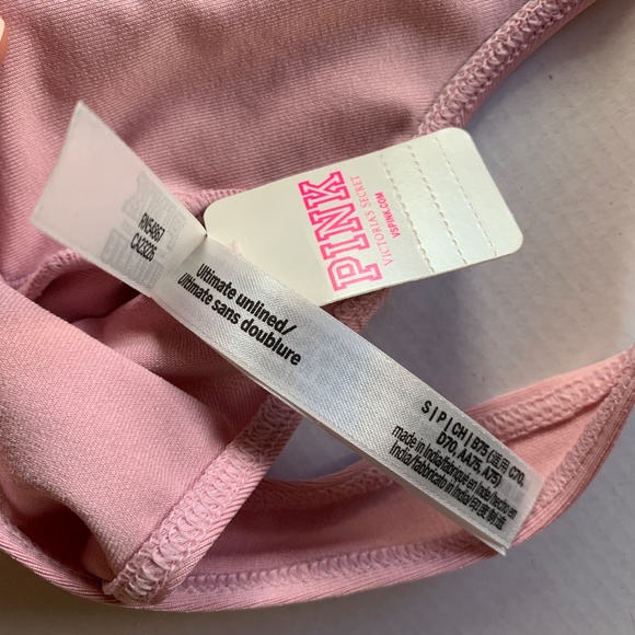 NWT PINK ULTIMATE Victoria's Secret Sports Bra in Baby Pink- Size S - Picture 6 of 11